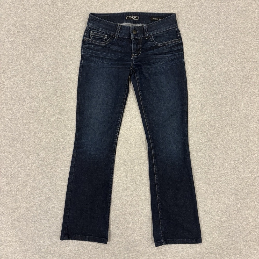 Vintage Y2K Guess Daredevil Bootcut Jeans Women's Size 27x29 (Fit 29x29) Studded